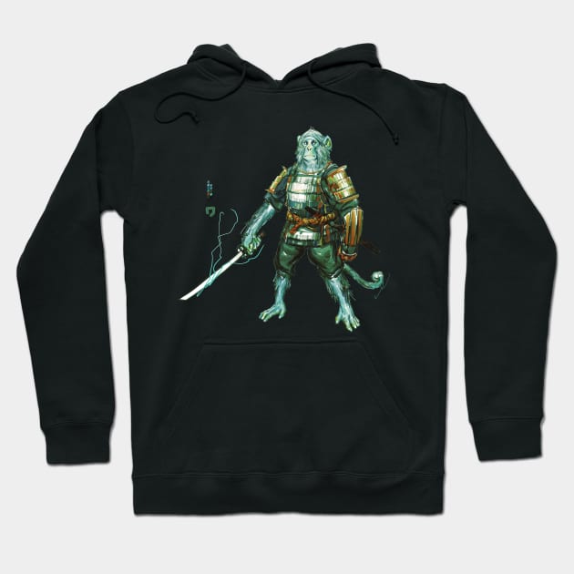 Monkey Samurai Hoodie by OneDalatian